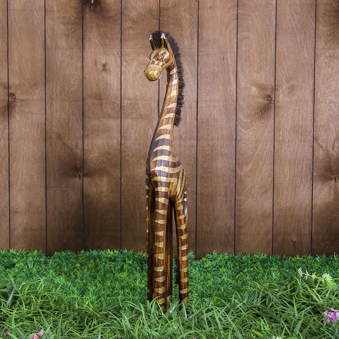 Сувенир дерево "Золотая зебра" 14х8х60 см