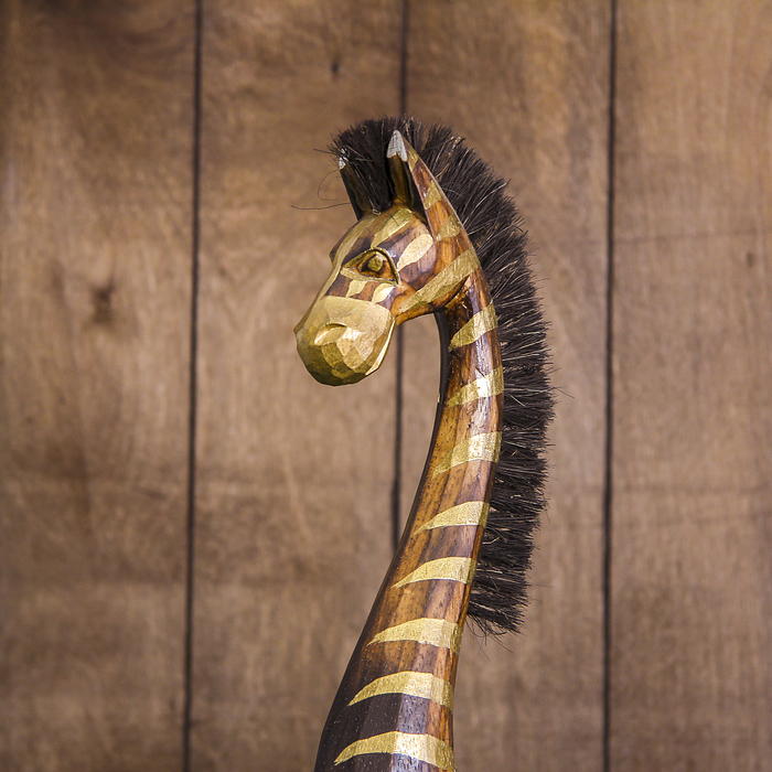 Сувенир дерево "Золотая зебра" 14х8х60 см