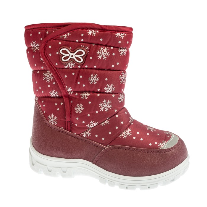 Дутики детские арт. 22.001.19, цвет бордовый, размер 31