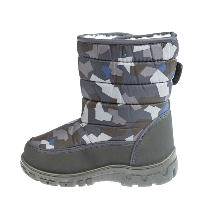 Дутики детские арт. 23.001.04, цвет синий камуфляж, размер 28