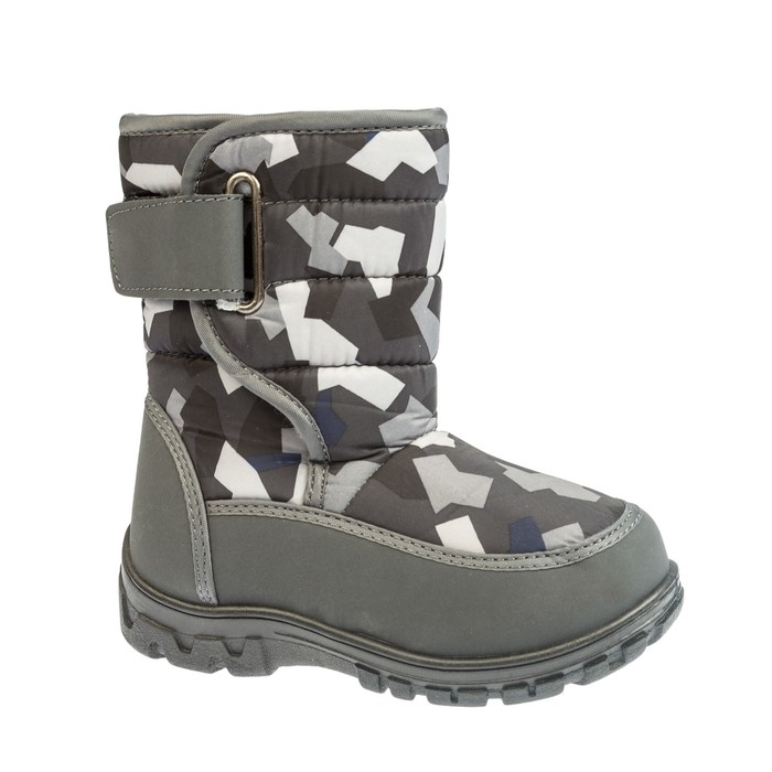 Дутики детские арт. 23.001.06, цвет коричневый камуфляж, размер 32