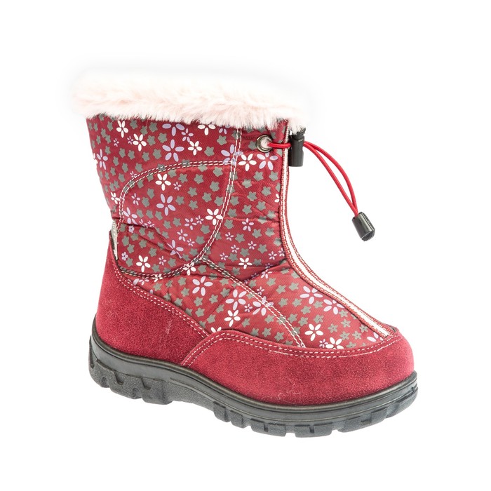 Дутики детские арт. 24.001.15, цвет бордовый, размер 32