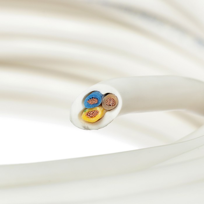 Провод "Альгиз К", ПВС, 3х2.5 мм2, 100 м, белый