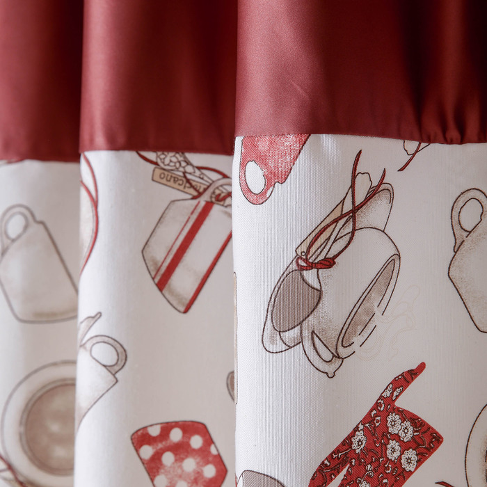 Штора портьерная для кухни 150х180 см, пэ 100%