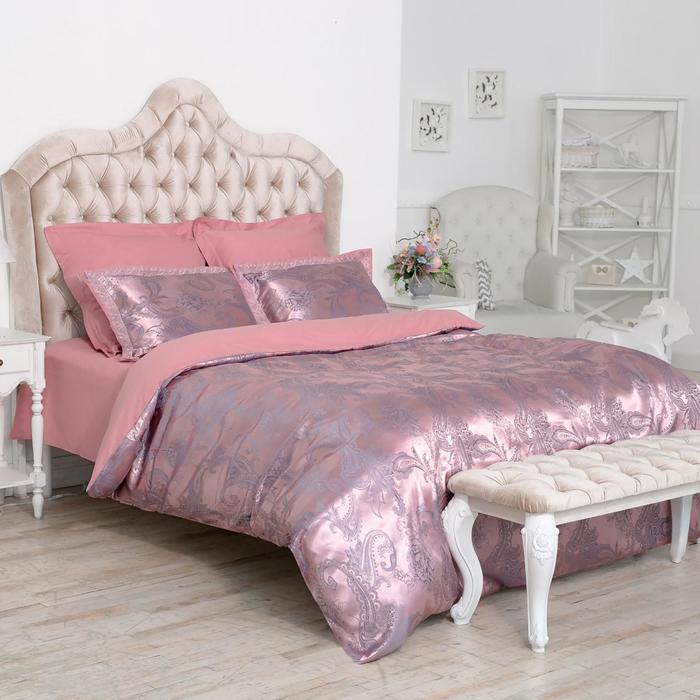 Постельное бельё «Этель: Анджело» евро, 200х220см, 230х250см, 50х70-2 шт, 70х70-2 шт,жаккард,50% хл,50%п/э