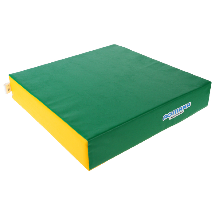 Мат 500х500х100, ДМФ-ЭЛК, цвет зелёный/жёлтый