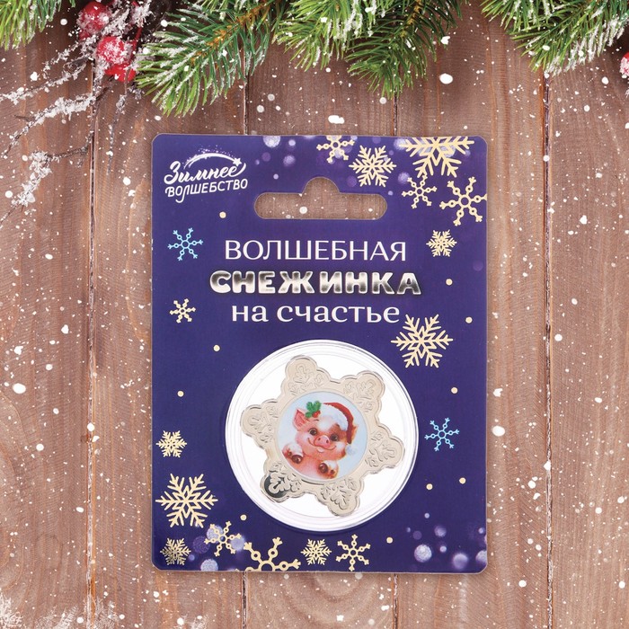 Новогодняя монета "На счастье"