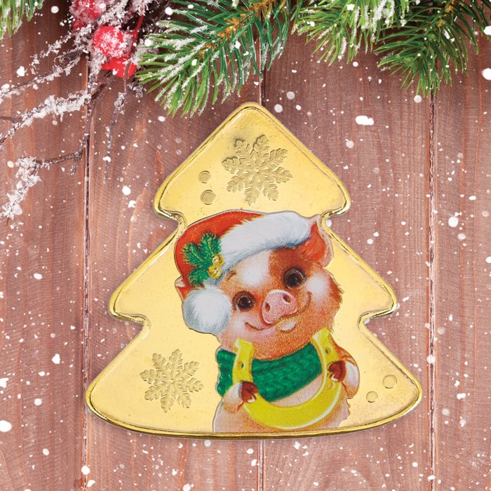 Новогодняя монета "Удачного Нового Года!"