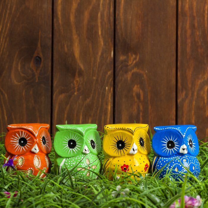 Набор сувенирный "Яркие совы" МИКС 22х5х6 см