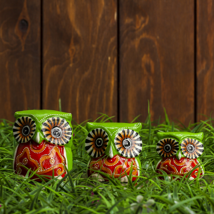 Набор сувенирный "Совушки цветные"(4,5,6) 16х6х5 см