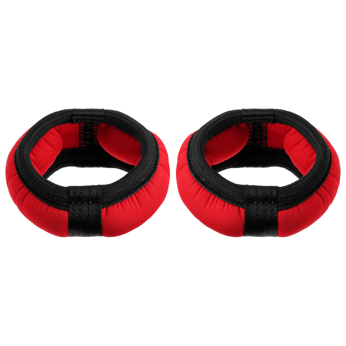 Утяжелители – браслеты неопреновые, дробь, 2х0,1 кг, цвет красный