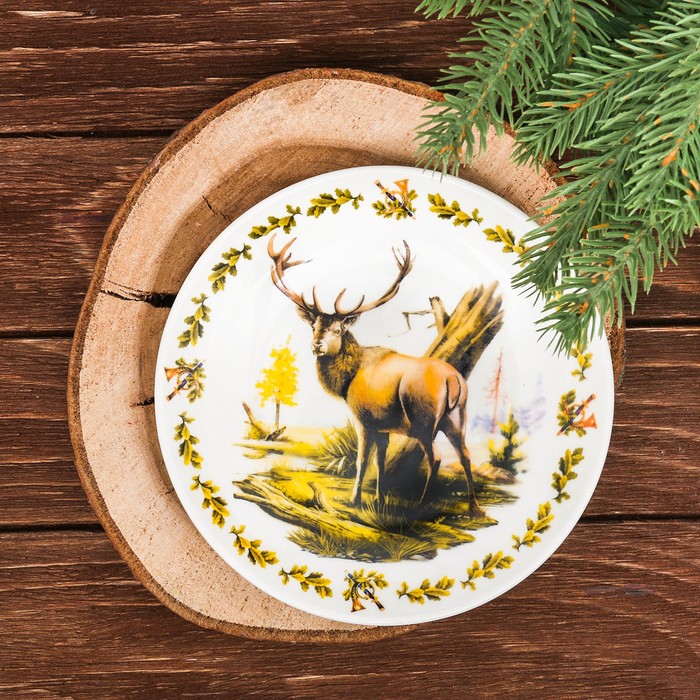 Тарелка декоративная "Олень", 15 см