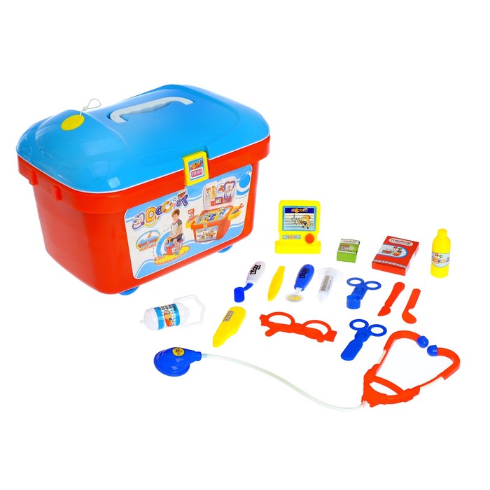Игровой набор 3 в 1 "Мини-поликлиника", 21 предмет, 42 см