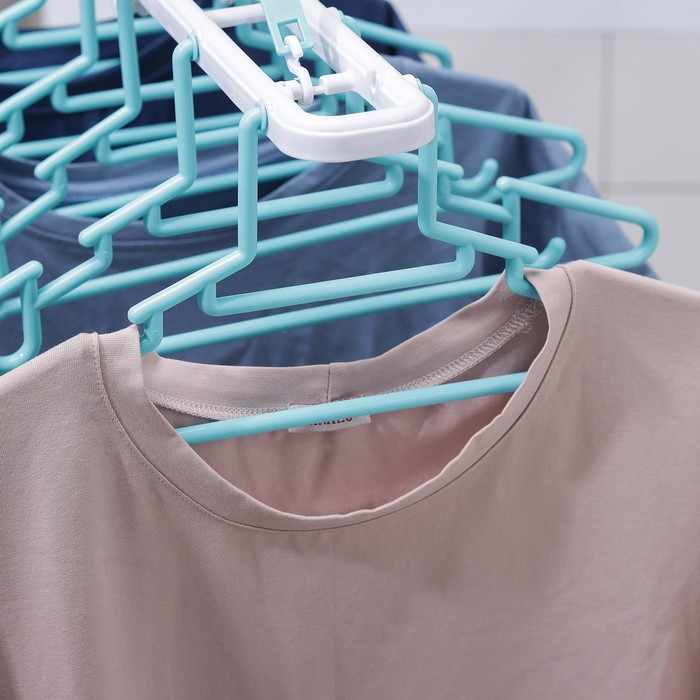 Сушилка для белья подвесная квадратная 6 вешалок, 48х38х47 см, цвет МИКС