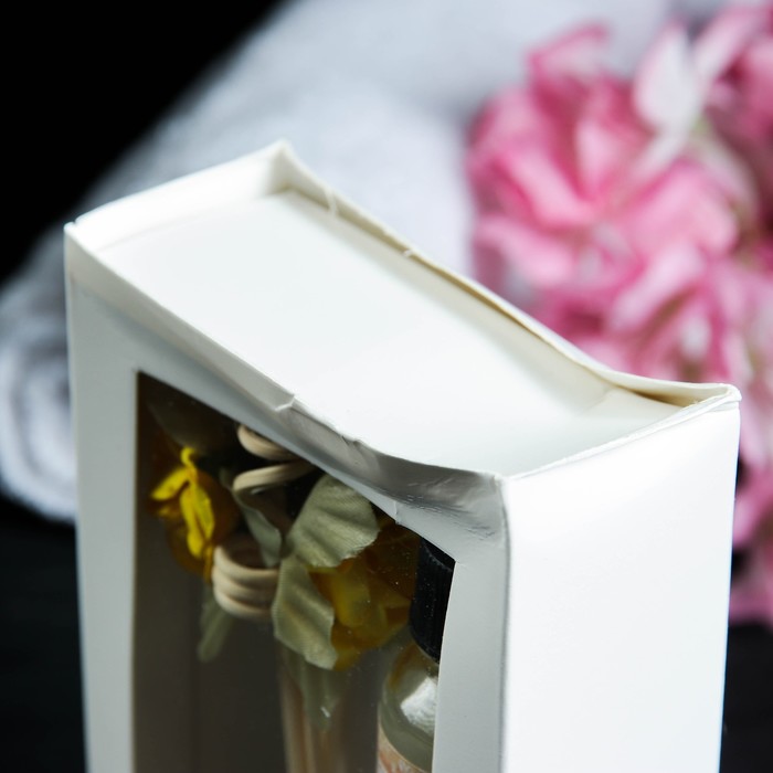 Подарочный набор с аромомаслом 15 мл "Ваза с цветком", УЦЕНКА аромат апельсин