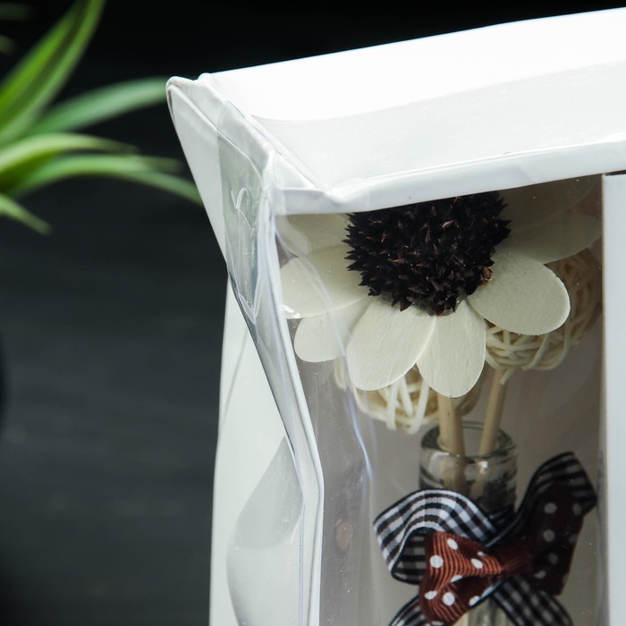 Набор подарочный"Эйфелева башня"УЦЕНКА(ваза,2 палочки с шариками,декор,армасло 30 мл)ваниль