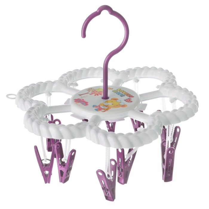 Сушилка для белья подвесная "Косичка", 12 прищепок, 23 см