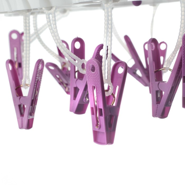 Сушилка для белья подвесная "Косичка", 12 прищепок, 23 см