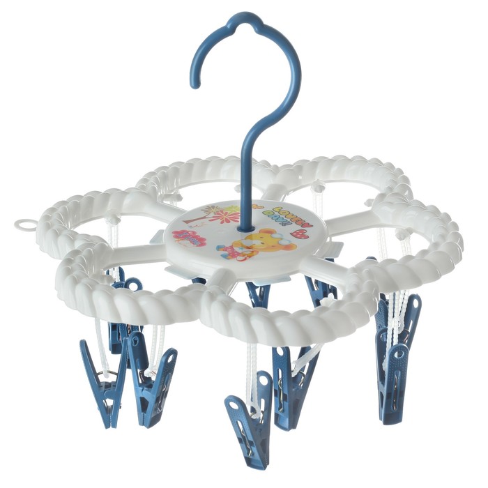 Сушилка для белья подвесная "Косичка", 12 прищепок, 23 см