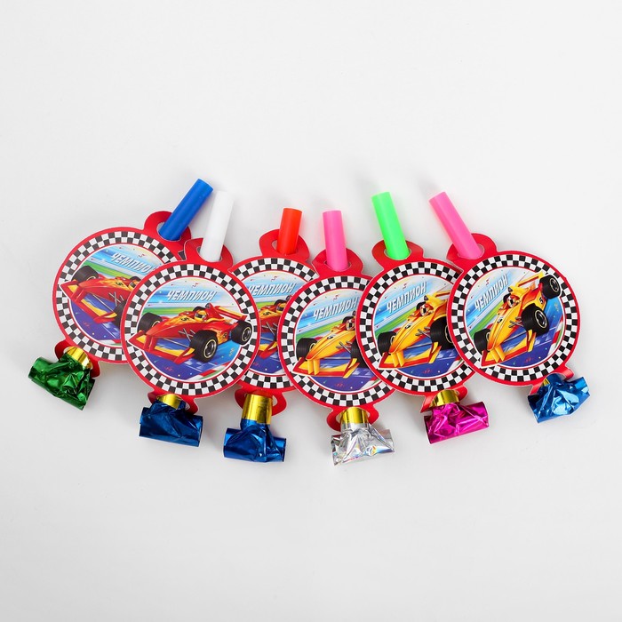 Язычки-гудки с накладкой "Тачки" Чемпион