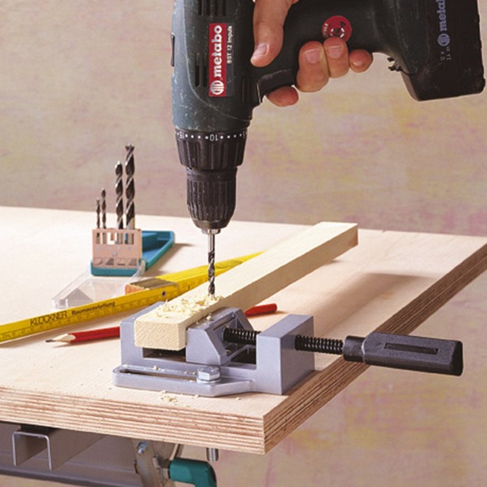 Тиски мобильные Wolfcraft 3412099, алюминий литой, зажим. ширина 65 мм, ширина губок 68 мм