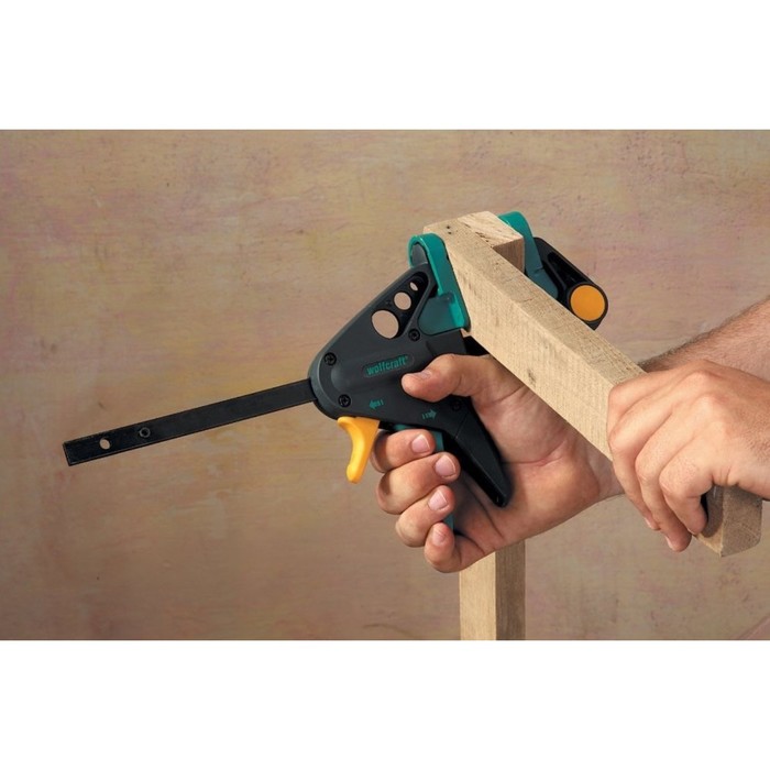 Струбцина Wolfcraft 3456000, диапазон зажима/распора 150/320 мм, до 120 кг