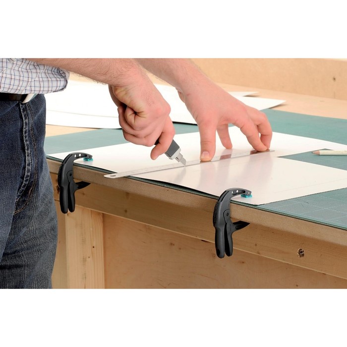 Зажим пружинный Wolfcraft 3625000, ширина зева 30 мм