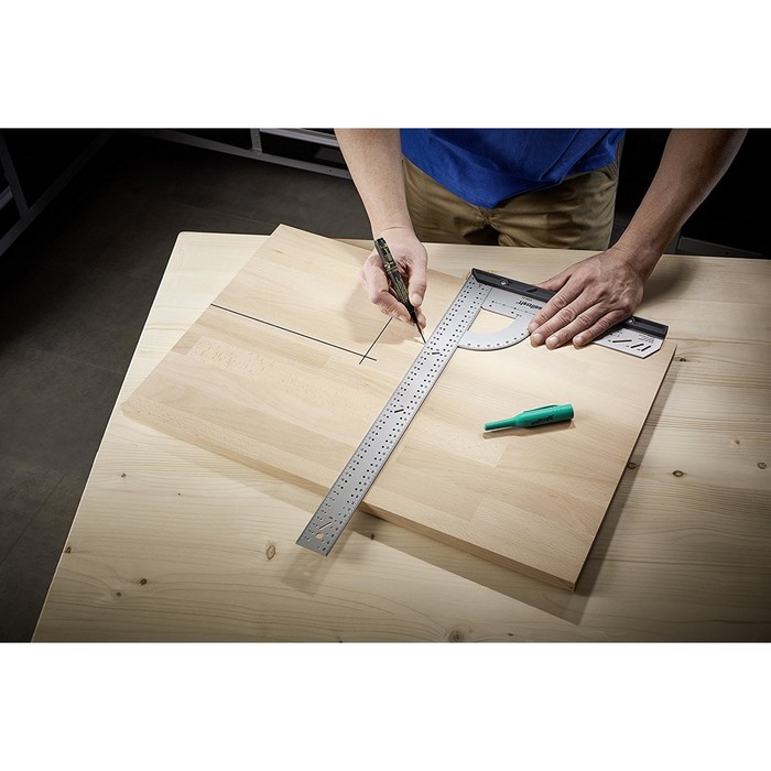 Угольник разметочный Wolfcraft 5206000, многофункциональный, 280х500 мм, 90 °