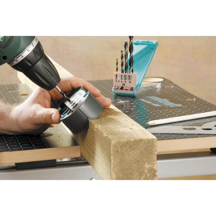 Кондуктор для сверления Wolfcraft 4685000, d=4,5,6,8,10 мм, V-образный паз