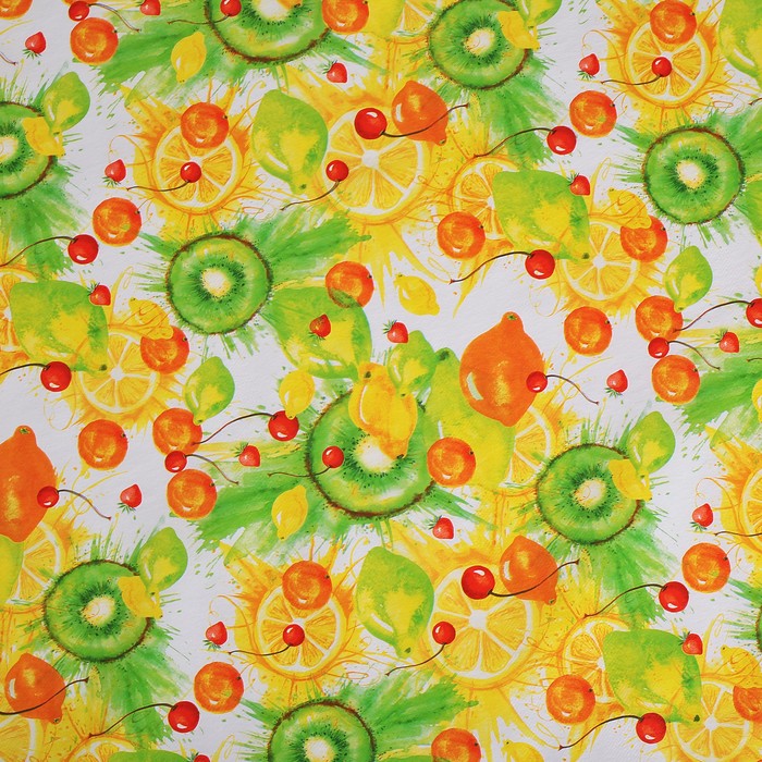 Клеенка столовая на нетканой основе (рулон 20 метров), ширина 137 см, толщина 0,06 мм