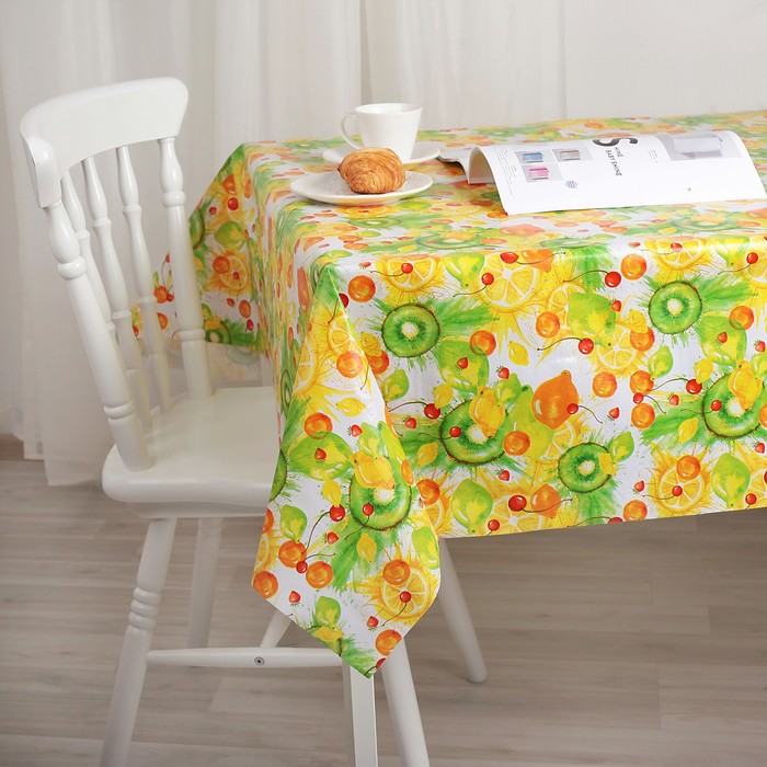 Клеенка столовая на нетканой основе (рулон 20 метров), ширина 137 см, толщина 0,06 мм