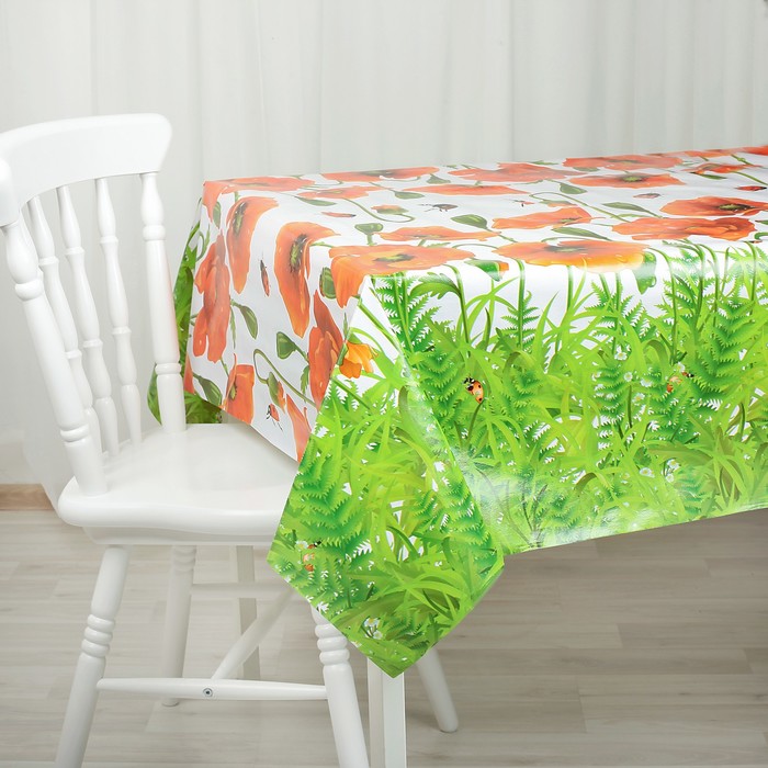 Клеенка столовая на нетканой основе (рулон 20 метров), ширина 137 см, толщина 0,06 мм