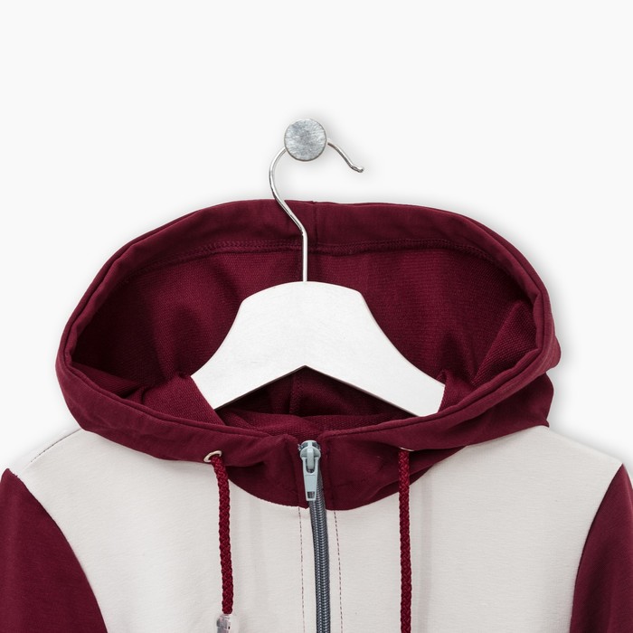 Спортивный костюм для девочки , рост 134 см, цвет бордовый/серый