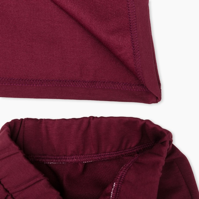 Спортивный костюм для девочки , рост 134 см, цвет бордовый/серый