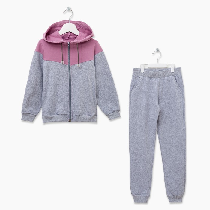 Спортивный костюм для девочки , рост 152 см, цвет серый