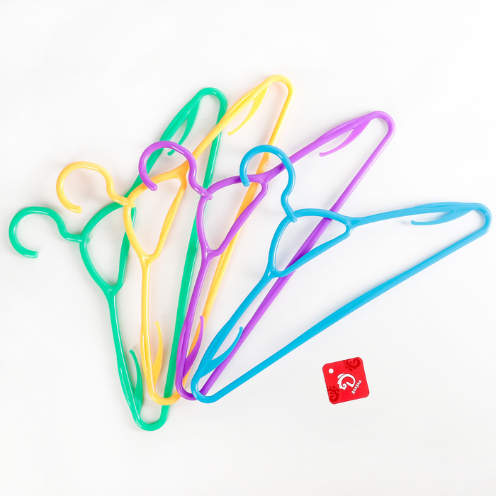 Вешалка-плечики "Компакт" 42х23х0,8 см, цвет МИКС