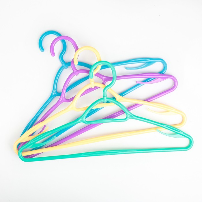 Вешалка-плечики "Компакт" 42х23х0,8 см, цвет МИКС