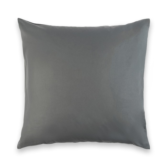 Наволочка "Этель" 70х70 см, Зелёно-серые зигзаги, цвет серый