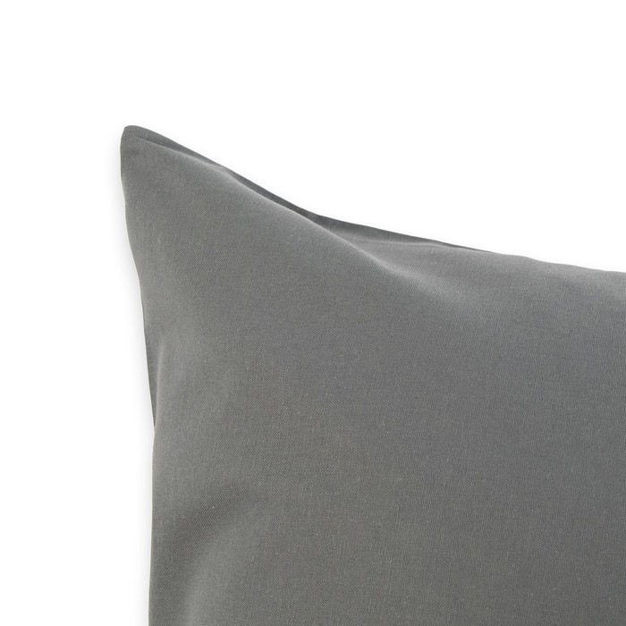 Наволочка "Этель" 70х70 см, Зелёно-серые зигзаги, цвет серый