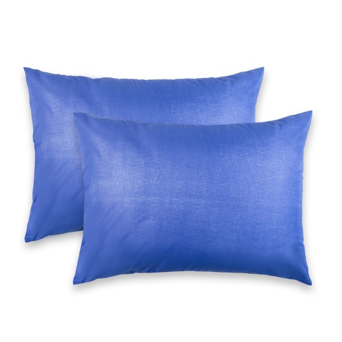 Комплект наволочек "Этель" Пиксели (синий)вид2 50*70 см- 2 шт.,новосатин, 90%хлопок,10% п/э 35985