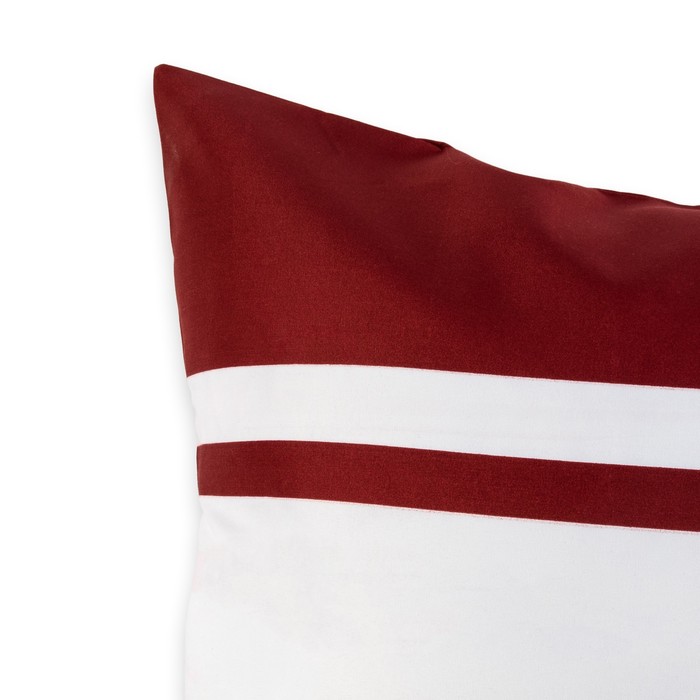 Комплект наволочек "Этель" Дерби (бордовый) 70*70 см,- 2 шт.новосатин, 90%хлопок,10% п/э