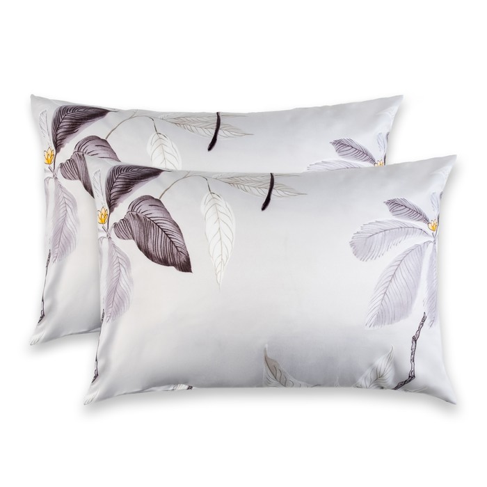 Комплект наволочек "Этель" Тень листьев 50*70 см- 2 шт.,новосатин, 90%хлопок,10% п/э