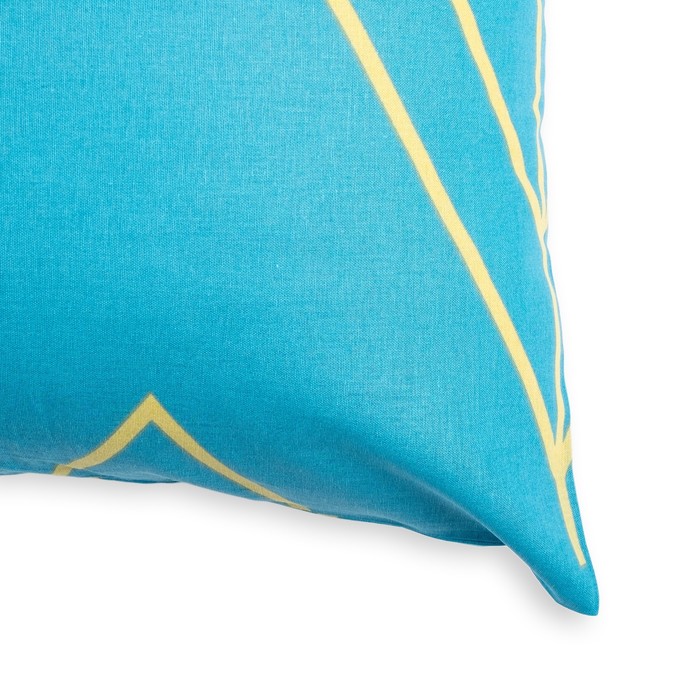 Наволочка "Этель" Бирюзовый лепесток 100% хлопок, поплин, 125 г/м²
