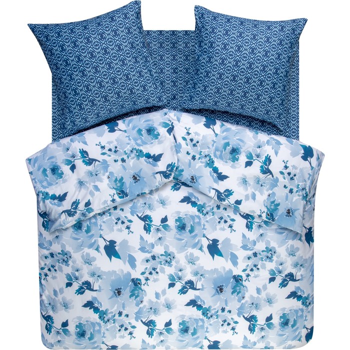 КПБ 2 сп "Тёмная ночь", 240х260 см, 180х215 см, 70х70 см-2 шт., ранфорс 118 г/м2