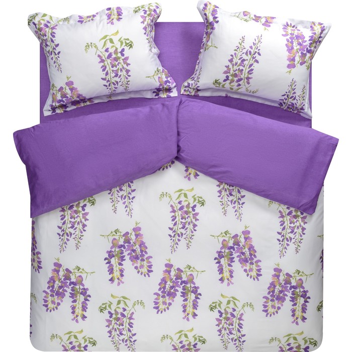 КПБ дуэт "Первый поцелуй", 240х260 см, 160х220 см-2 шт., 50х70 см-2 шт., ранфорс 118 г/м2