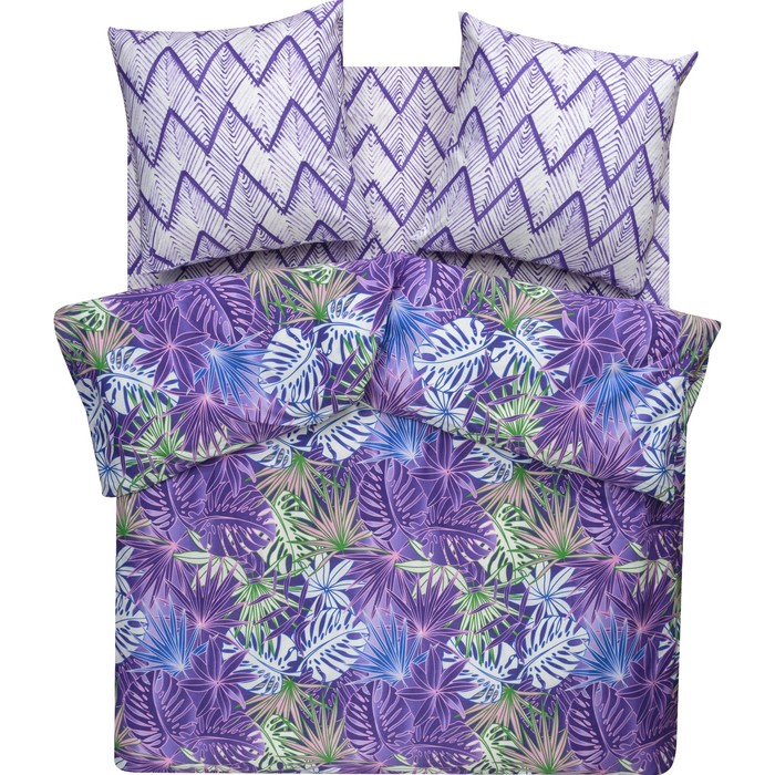 КПБ евро "Виолетта", 240х260 см, 200х220 см, 70х70 см-2 шт., ранфорс 118 г/м2