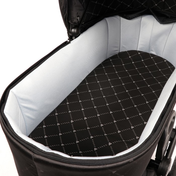 Коляска детская 3 в 1 INVICTUS V-PRINT-05 (чёрный)