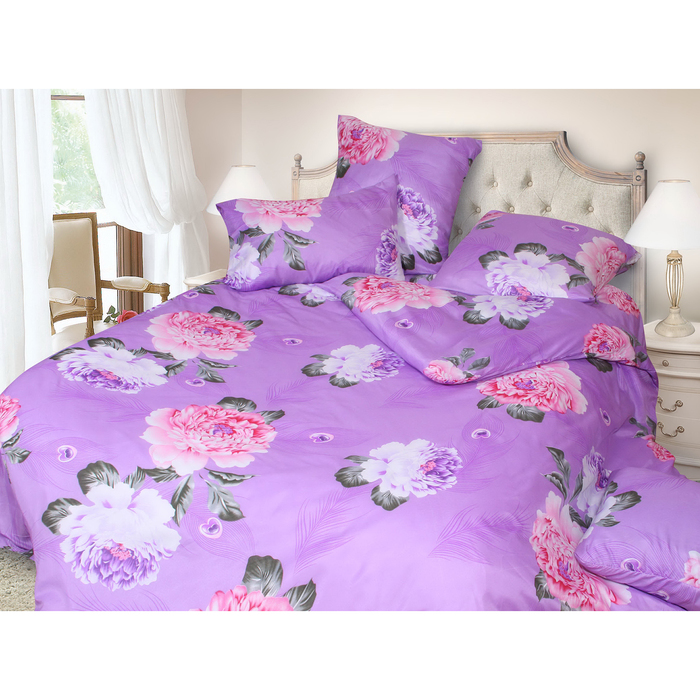 КПБ 1,5сп арт.129, 147х215см, 150х215см, 70х70см 2 шт, 60 г/м, пэ100%