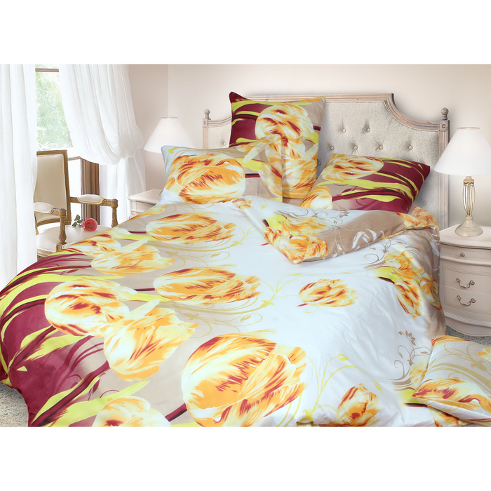 КПБ 2сп арт. 1568,175х215см, 180х220см, 70х70см 2 шт, 60 г/м, пэ100%