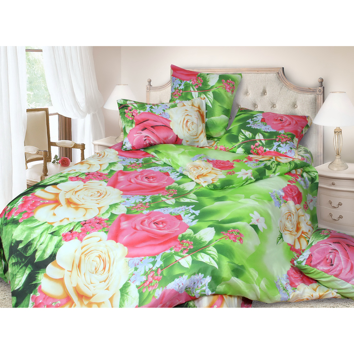 КПБ Евро арт.1573, 200х215см, 200х217см, 70х70 см 2шт, 60 г/м, пэ100%